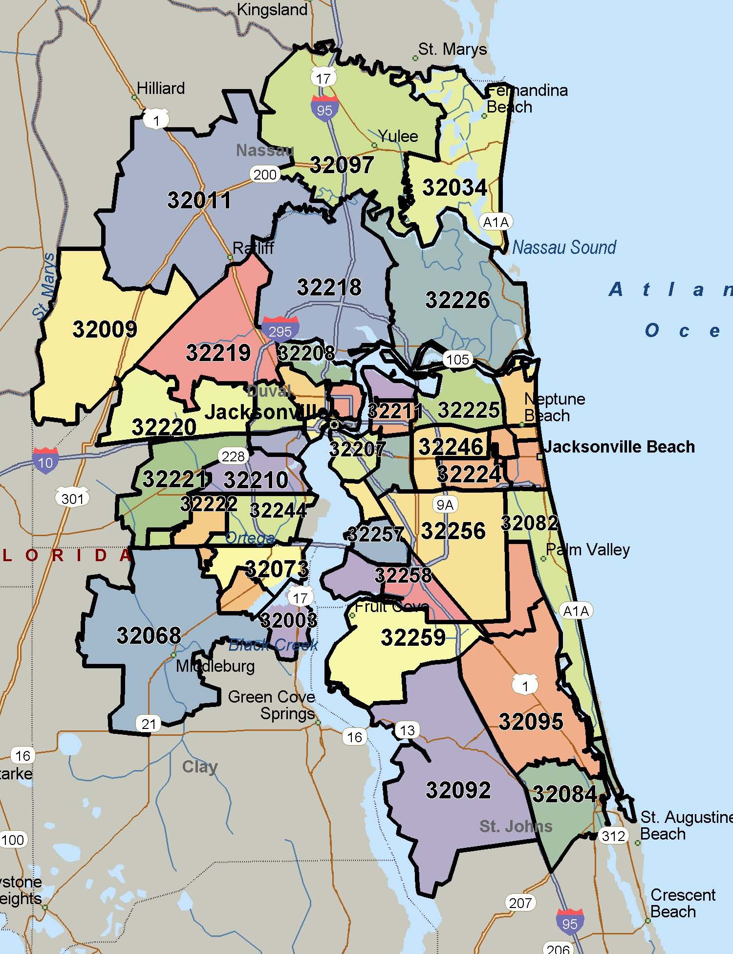 Zip Code Map Of Georgia Printables Templates Free Printable Zip Code Map Fl 3 