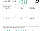 Division Arrays For Division Part One Worksheet Worksheets Library