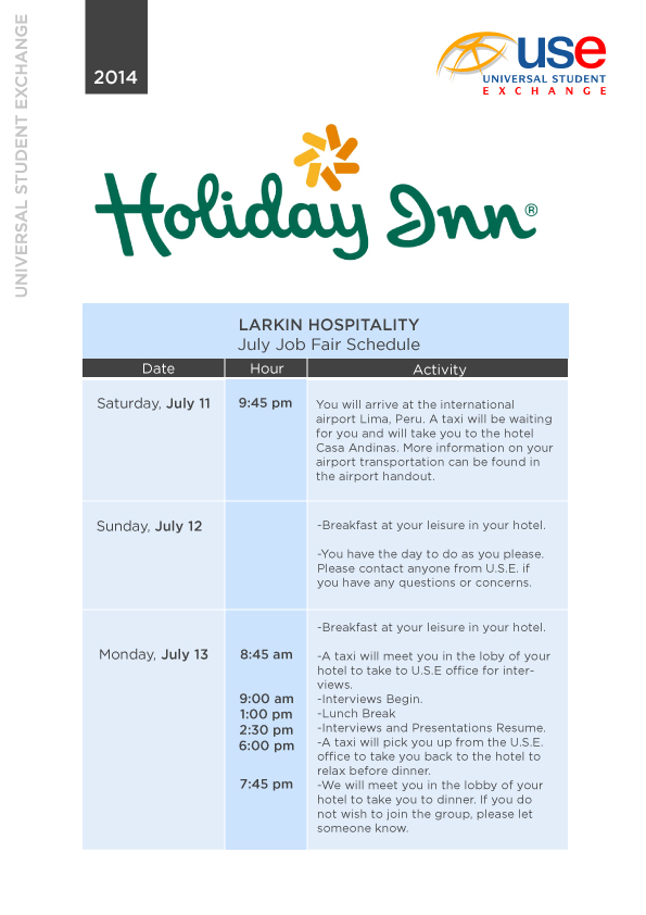 Job Fairs Hiring Process Universal Student Exchange