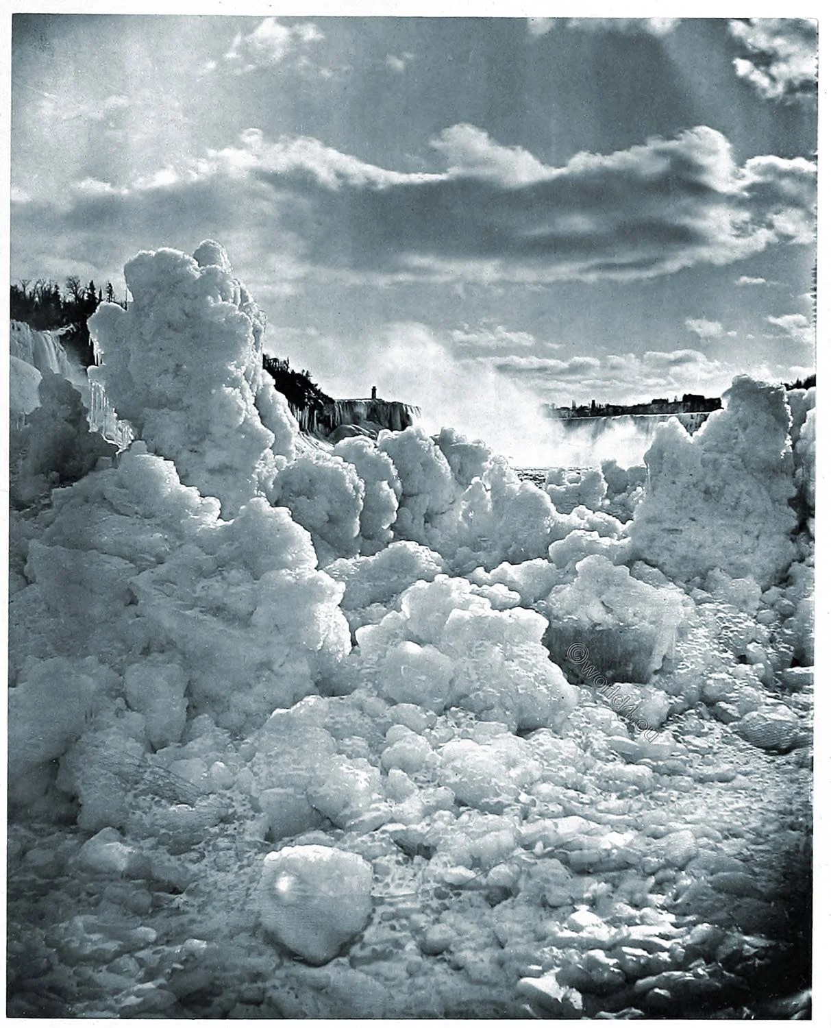 Niagara, river, winter, Woodbury