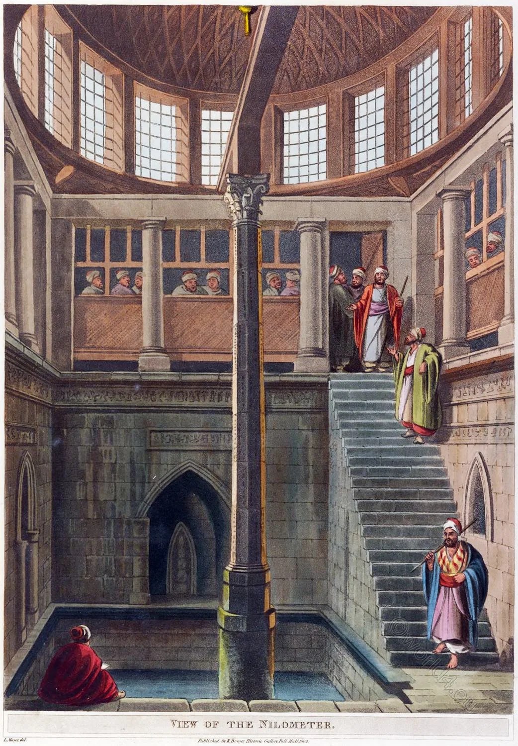 Nilometer, Rhoda, Cairo, architecture,