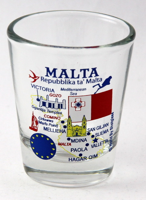 thumbnail image 2 of World By Shotglass Croatia EU Series Landmarks Icons Collage Shot Glass 2 of 5