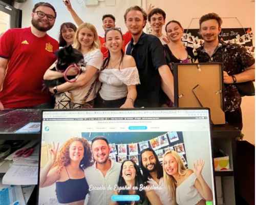 people at World class bcn Spanish school