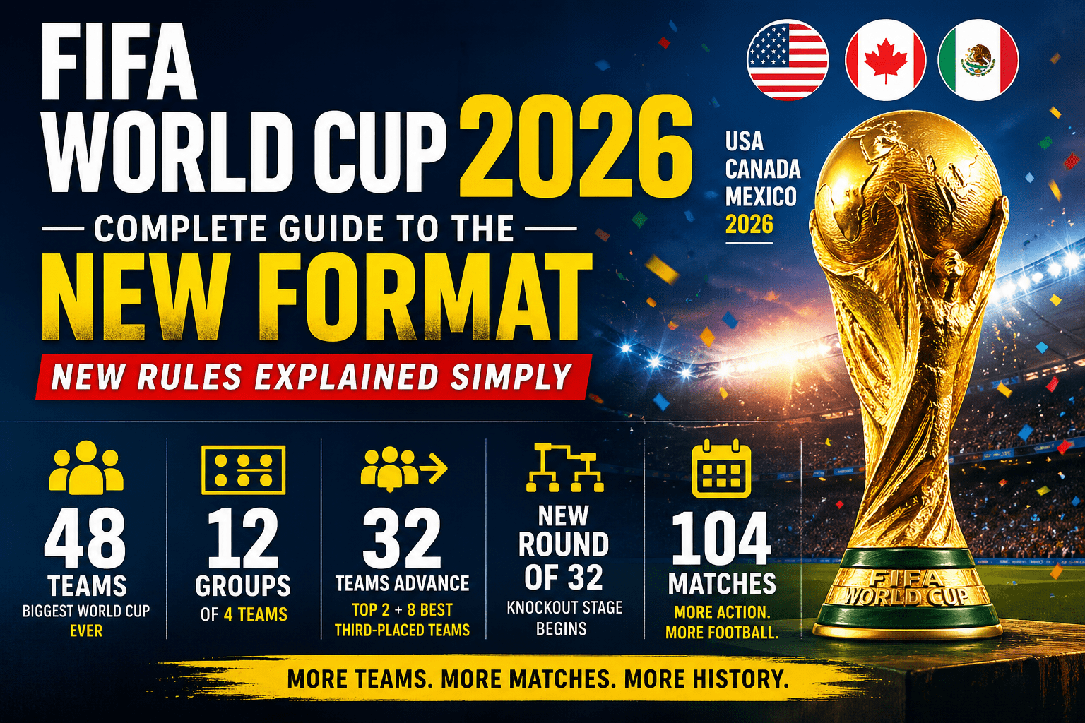Complete Guide to FIFA World Cup 2026 Format: New Rules Explained Simply