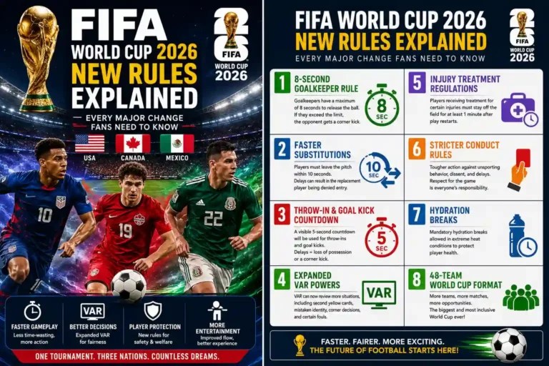 FIFA World Cup 2026 Schedule Pakistan Time FIFA World Cup 2026 New Rules