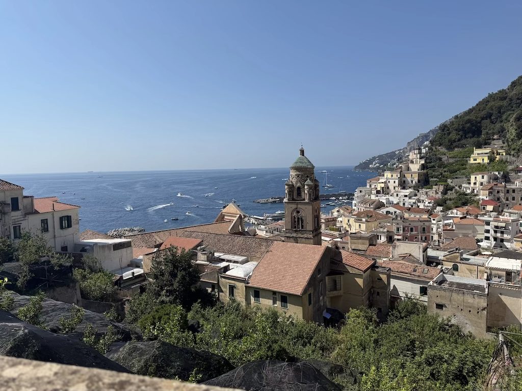 view from amalfi