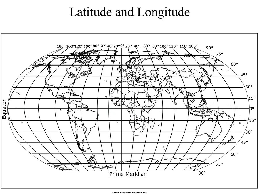 Latitude And Longitude Map Interactive In Full Size PDF Latitude Longitude Map 