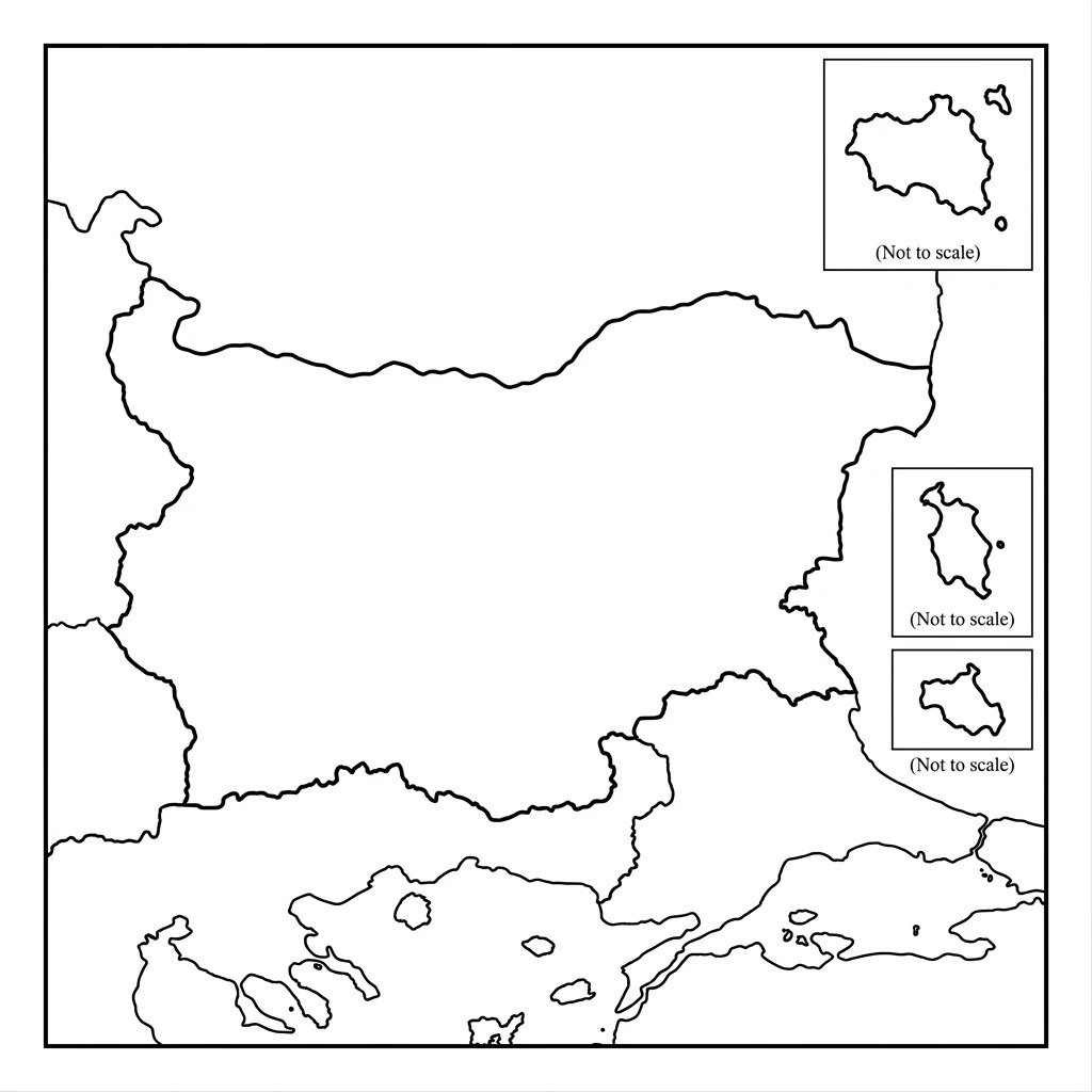 Blank Map Of Bulgaria Bulgaria Map Outline Blank Map Of