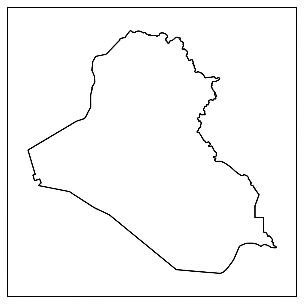 Blank Map Of Iraq Iraq Map Outline Blank Map Of Iraq.webp