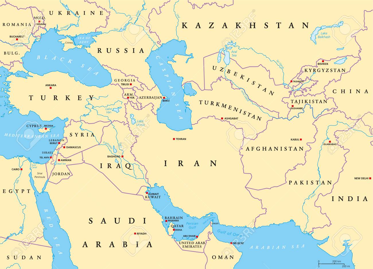 Southwest Asia Political Map Explained Why Borders Are Shifting In Southwest Asia Map Political 