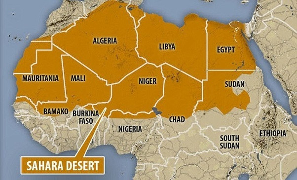Map Of Sahara Desert Sahara Map GCDJ Printable Sahara Desert 1 