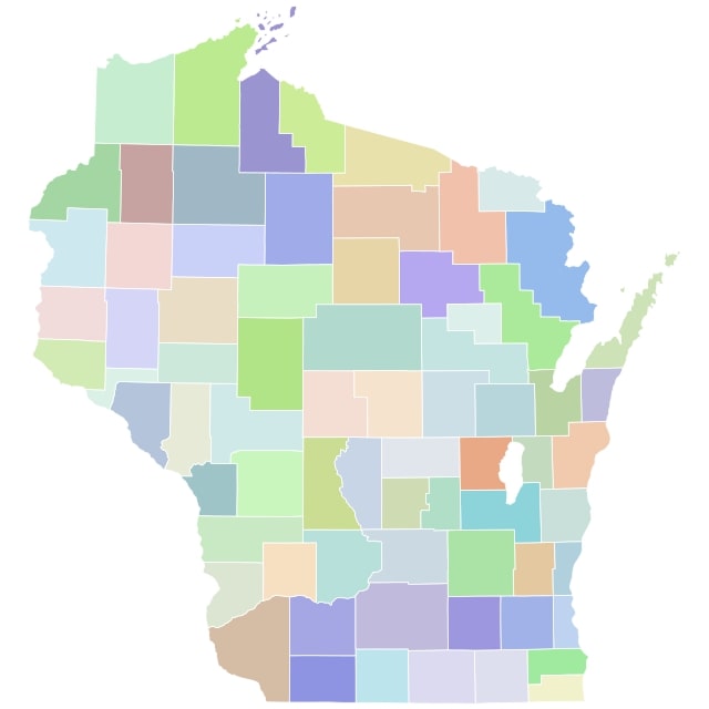 Free Wisconsin County Map And The Top 20 Counties In Wisconsin Wisconsin Country Map 