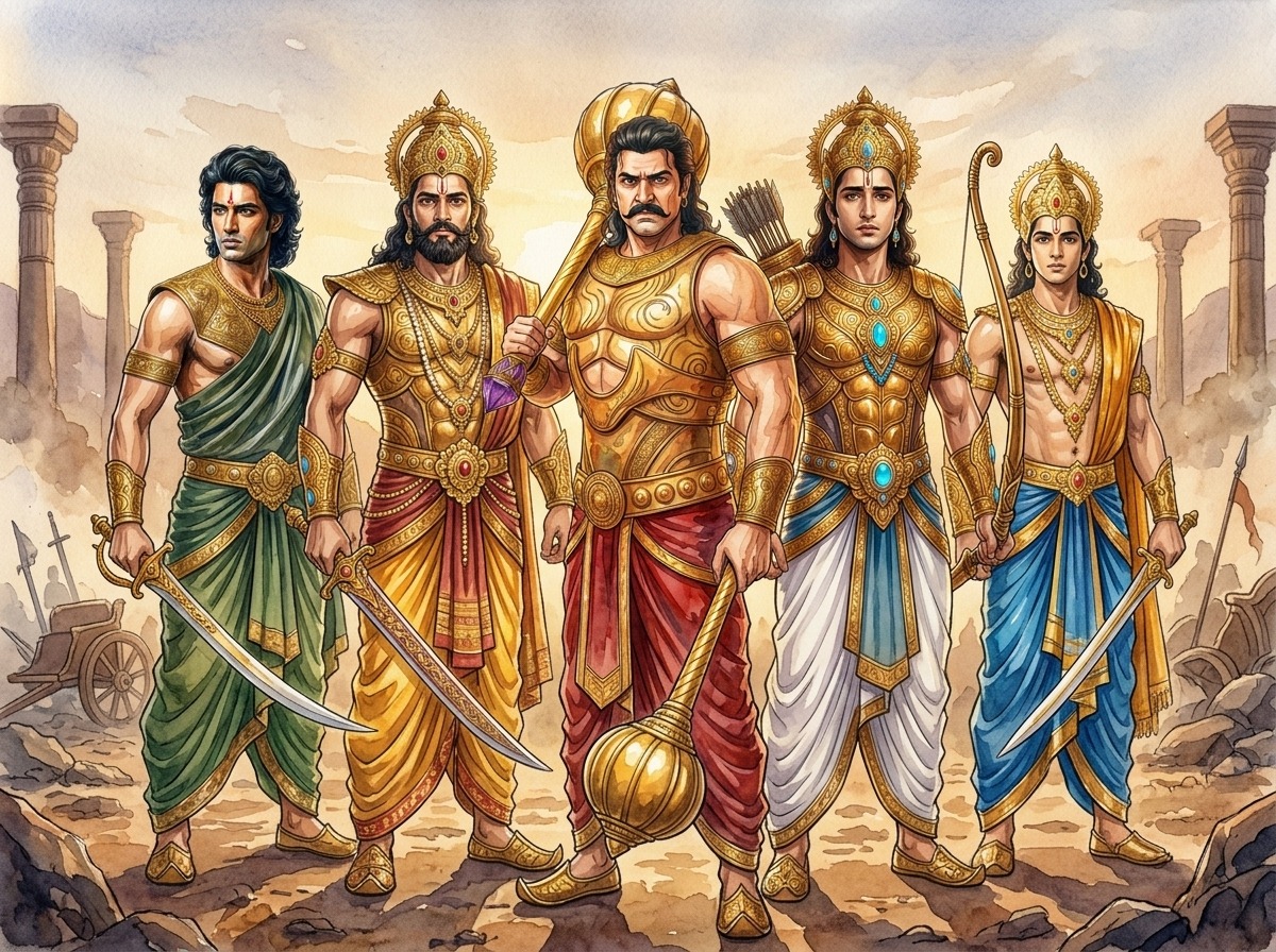 Pandavas Powers: Strength, Skills & Secrets of the Five Warriors