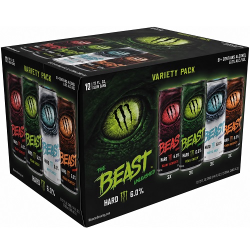 Monster the beast unleashed varietypack 1 6.0% (Doos 12 x 355 ml
