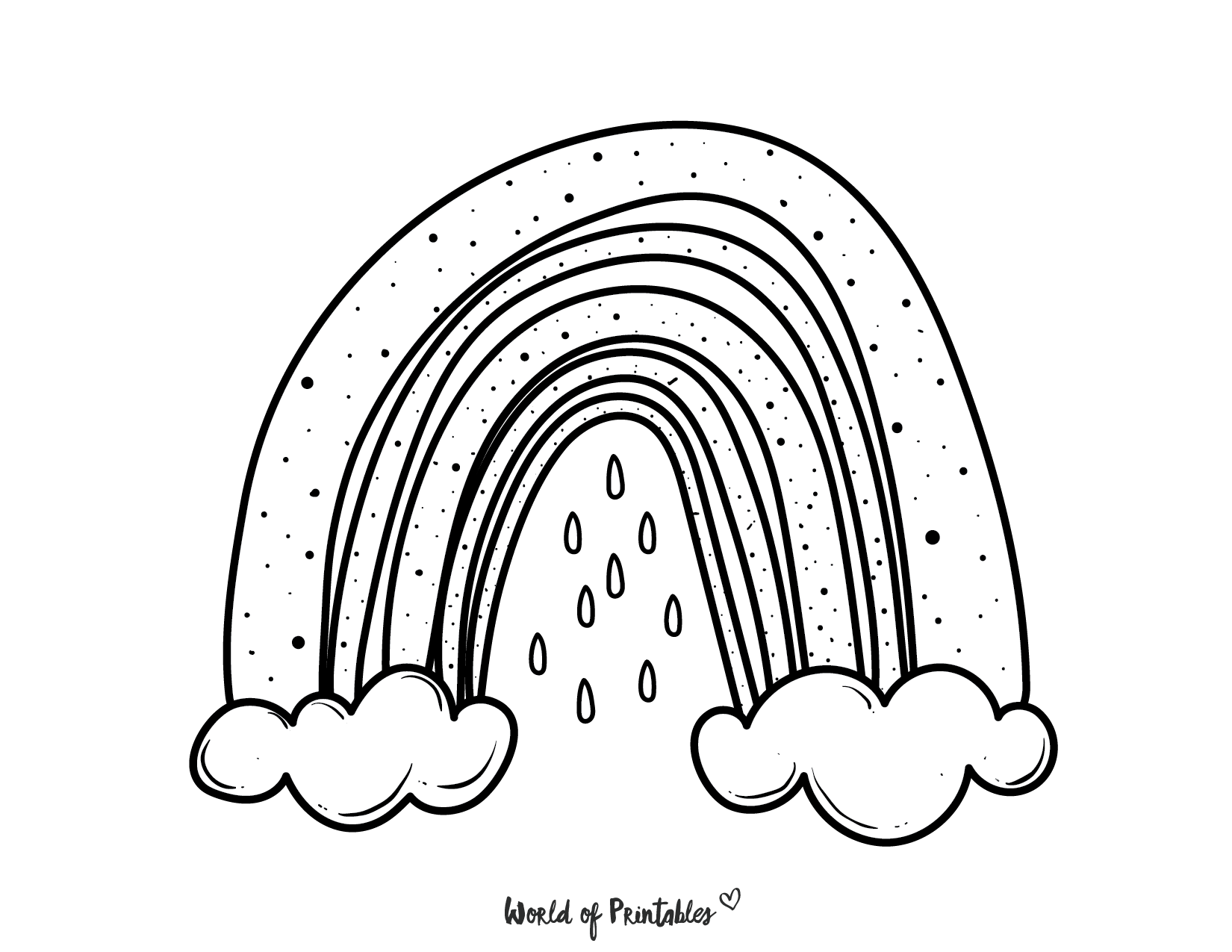 Magic dreams on the rainbow. 50 Best Rainbow Coloring Pages To Brighten Your Day World Of Printables