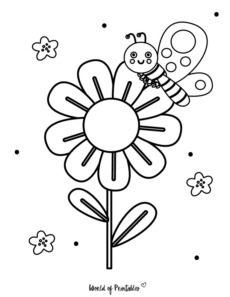 Spring coloring pages