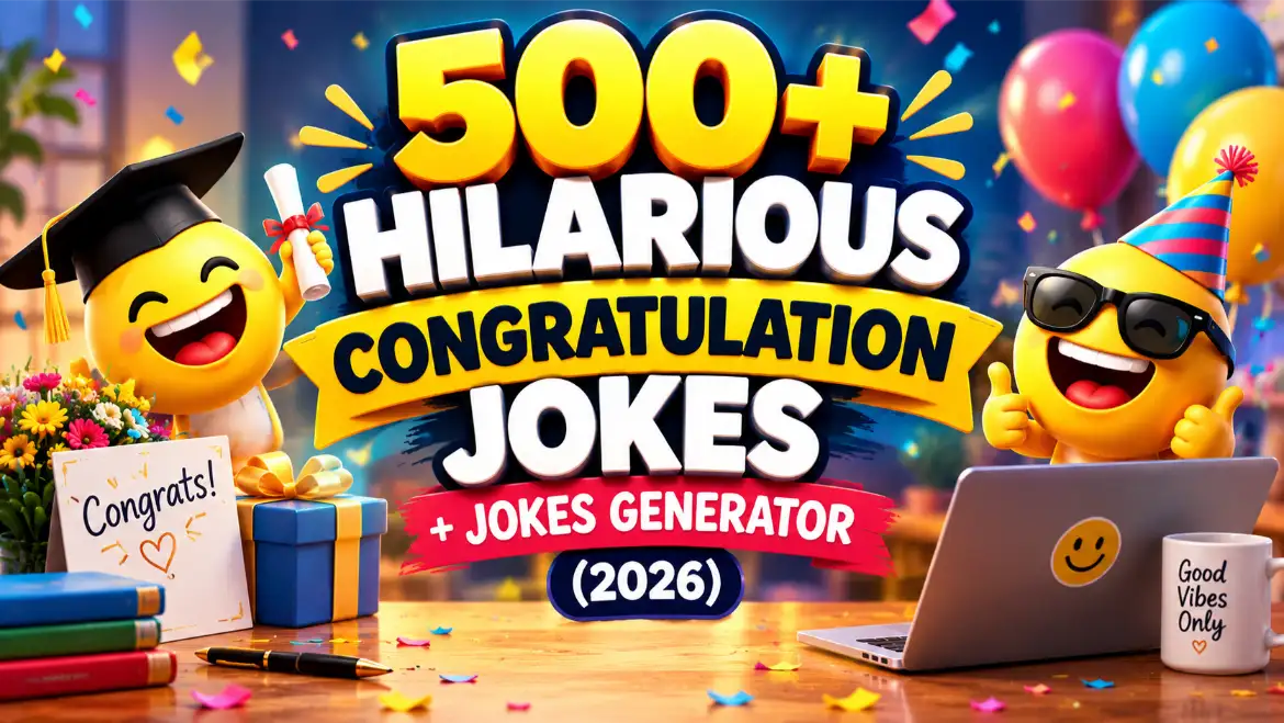 Hilarious Congratulation jokes with jokes generator