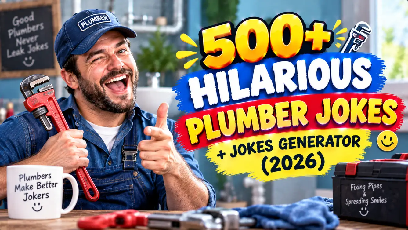 Hilarious Plumber jokes with jokes generator