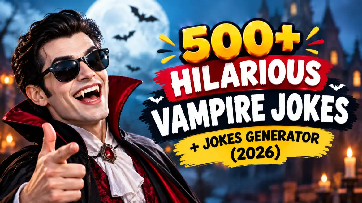 Hilarious Vampire jokes with jokes generator