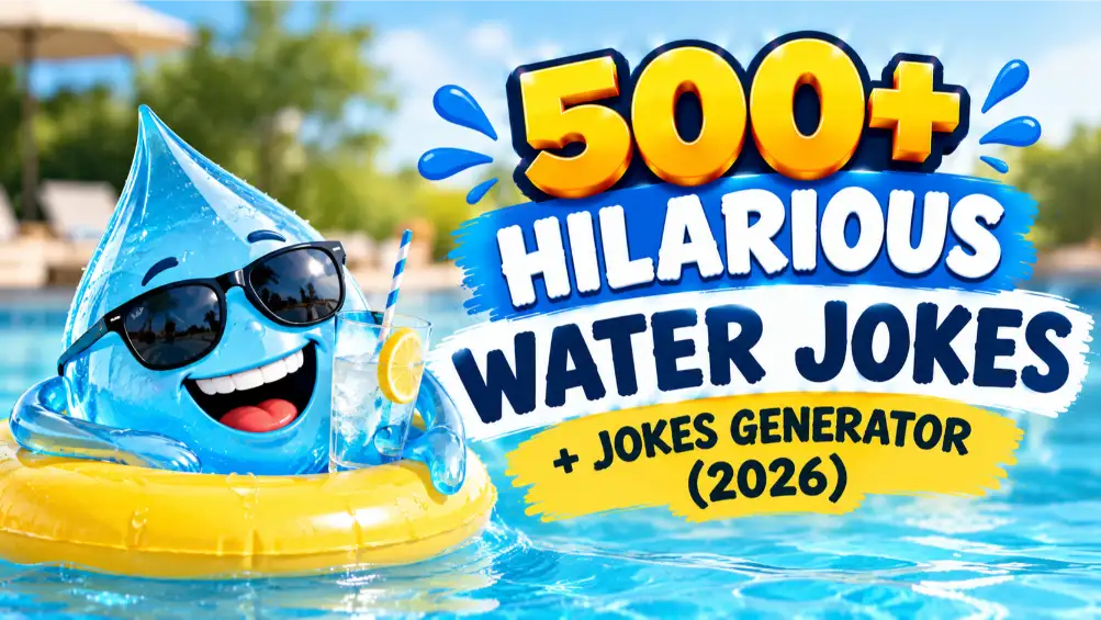 Hilarious Water jokes with jokes generator