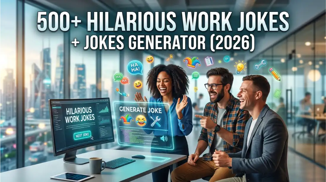 Hilarious work jokes with jokes generator