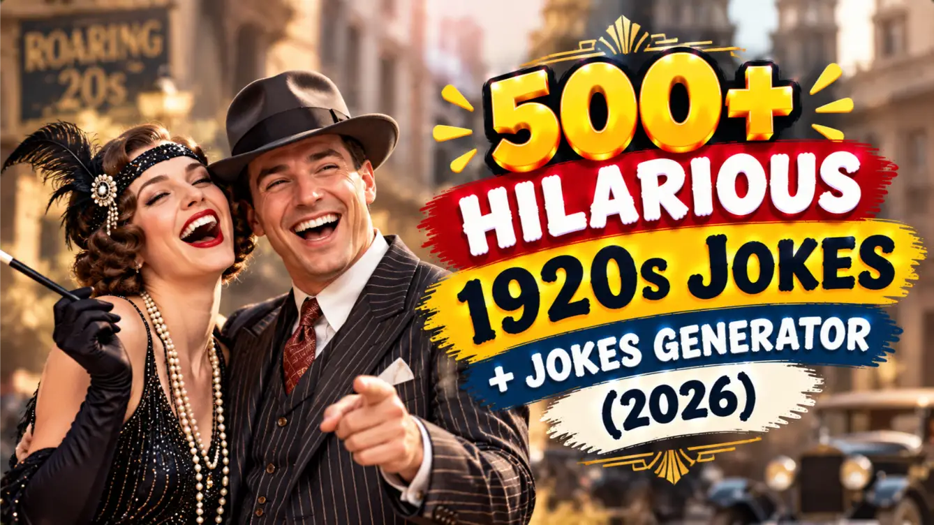 Hilarious 1920s Jokes with Jokes generator