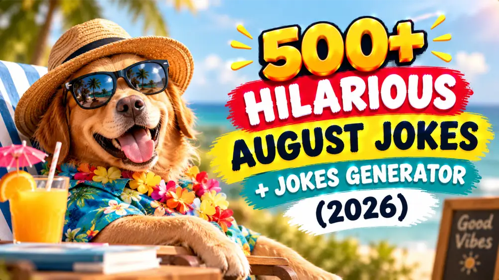 Hilarious August jokes with Jokes Generator