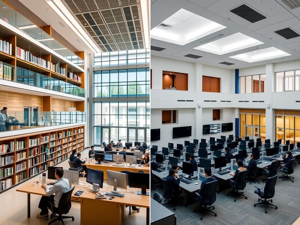 Comparative facilities at top universities in Imo State showing libraries and laboratories