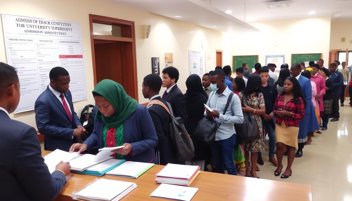 Students during admission process at top universities in Imo State