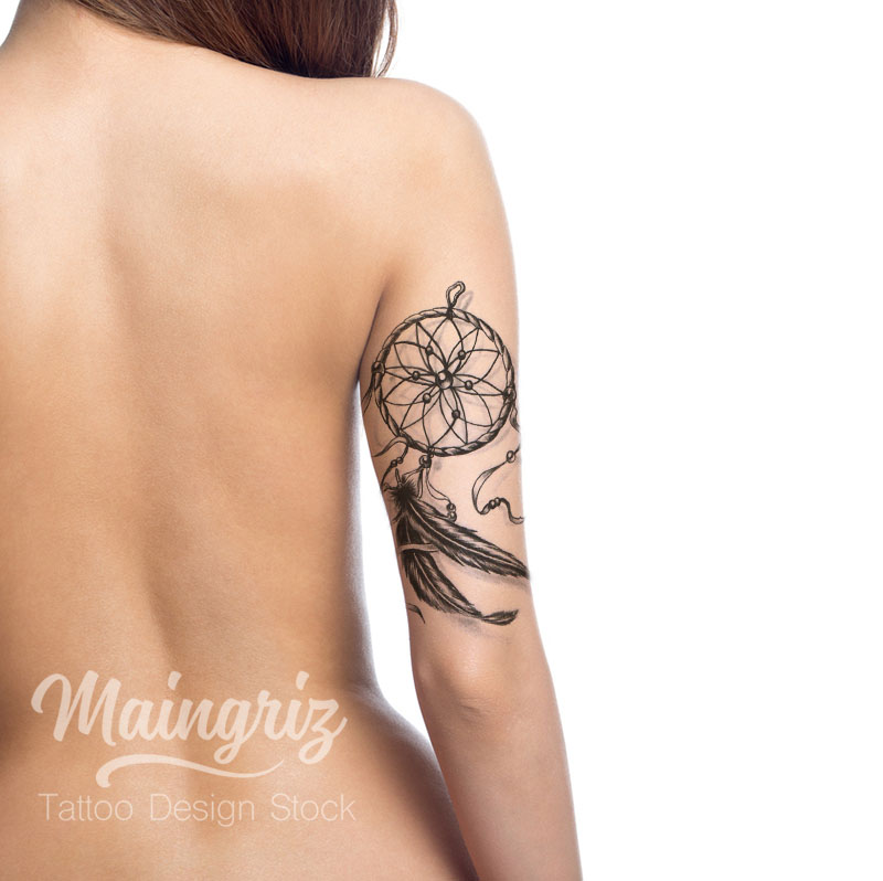 dreamcatcher tattoo design