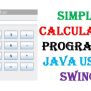 Simple Calculator Program In Java Using Swing