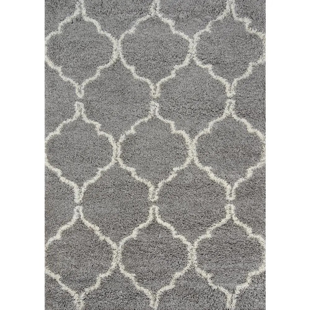 Contemporary Rectangle Area Rug, Grey, 9'3" X 12'6"