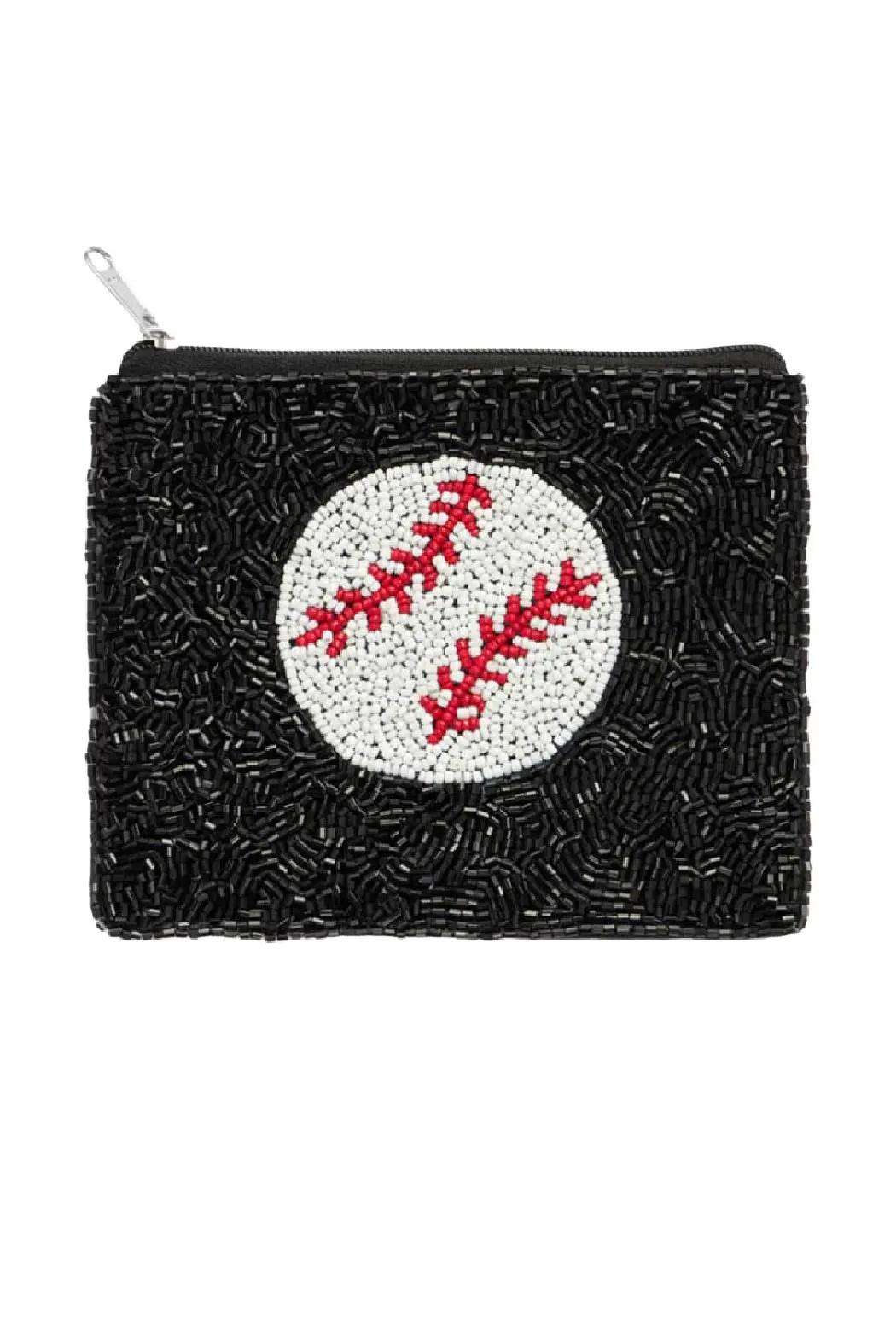 Baseball Beaded Pouch Bag