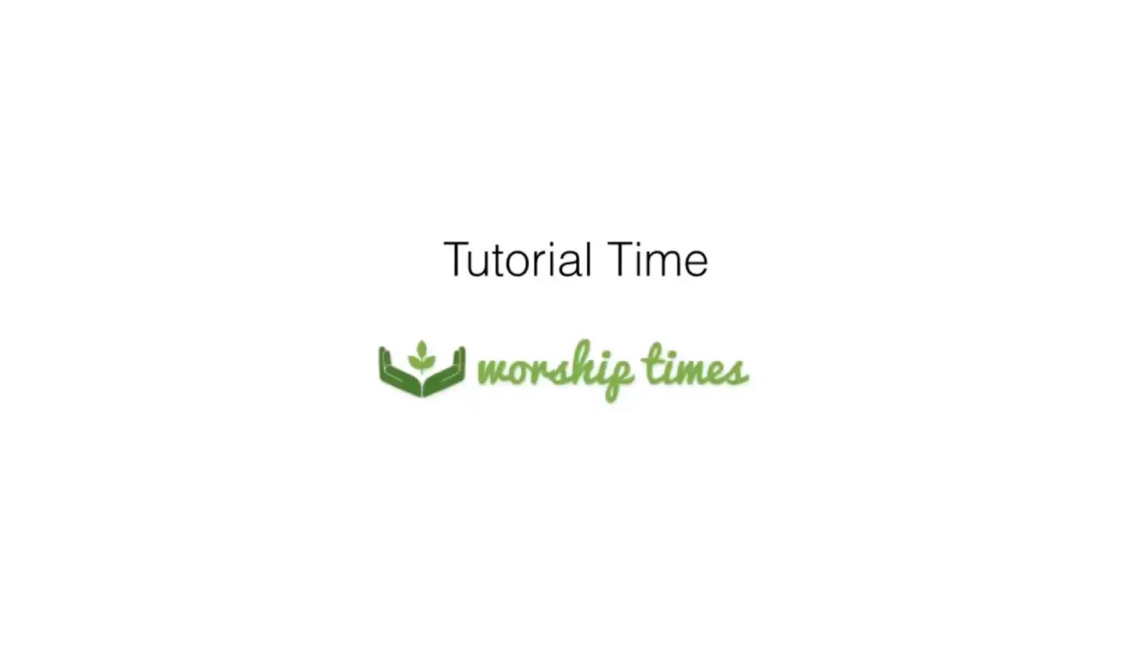Blogging with Worship Times