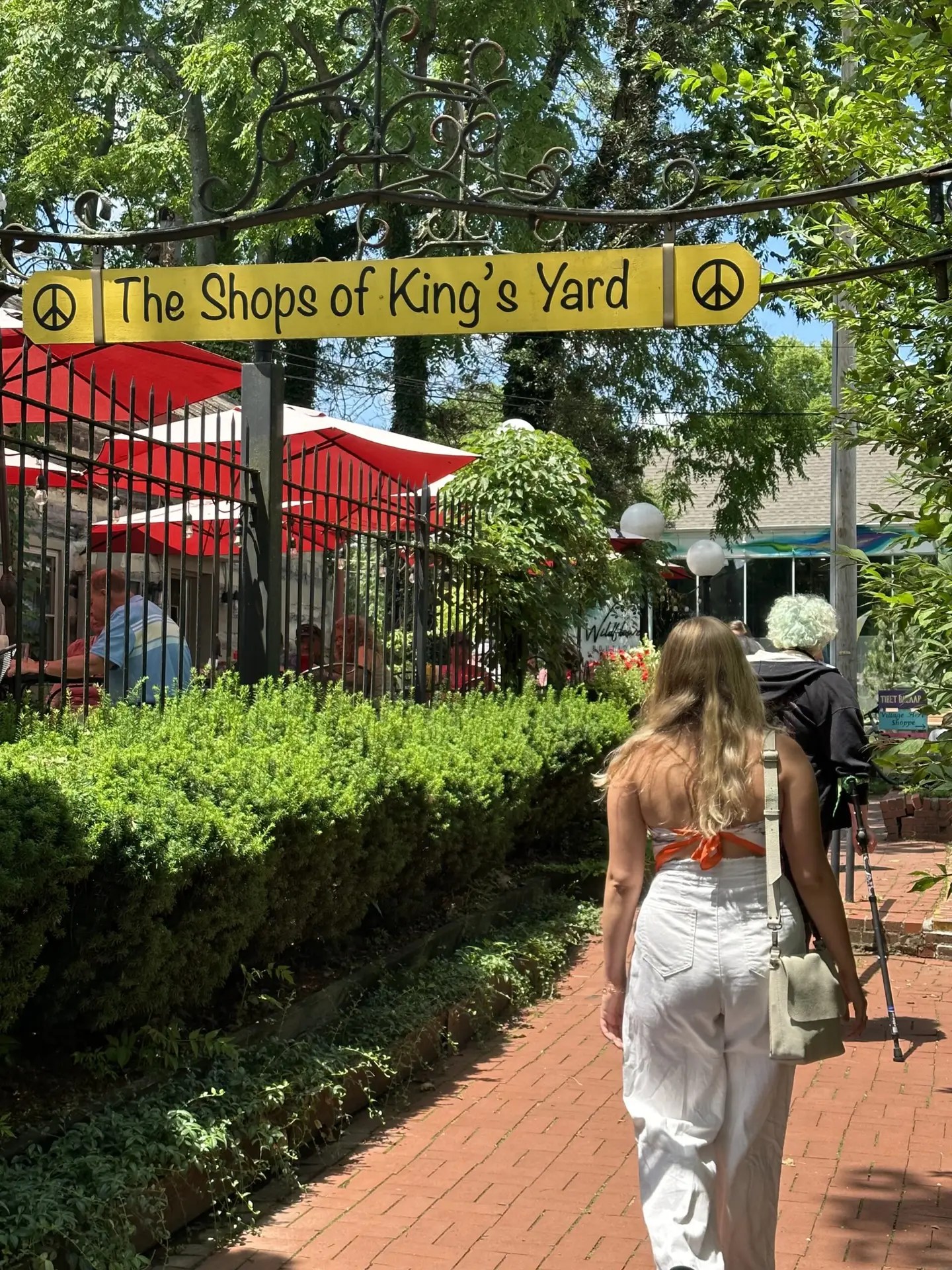 Shopping in Yellow Springs Ohio on one of our Ohio trips