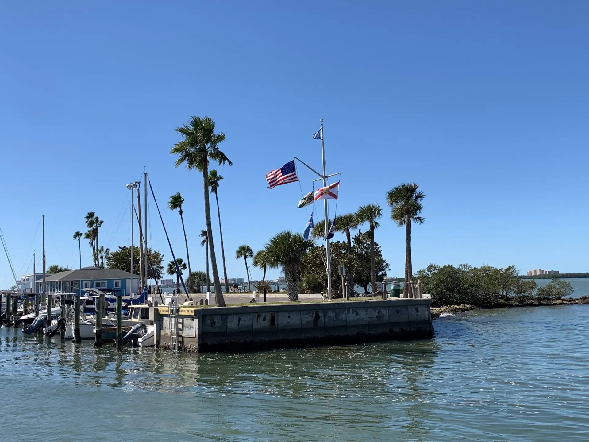 The docks in Dunedin Florida