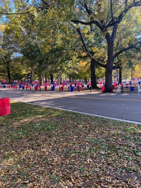 The Grove on game day in Oxford Mississippi