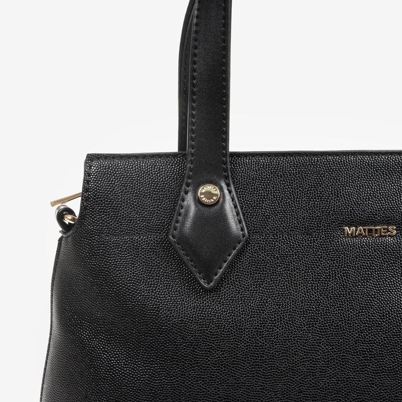 BOLSO SHOPPER CON CREMALLERA COLOR NEGRO SERIE WORKING - Bienvenid@ a WO  SPAIN