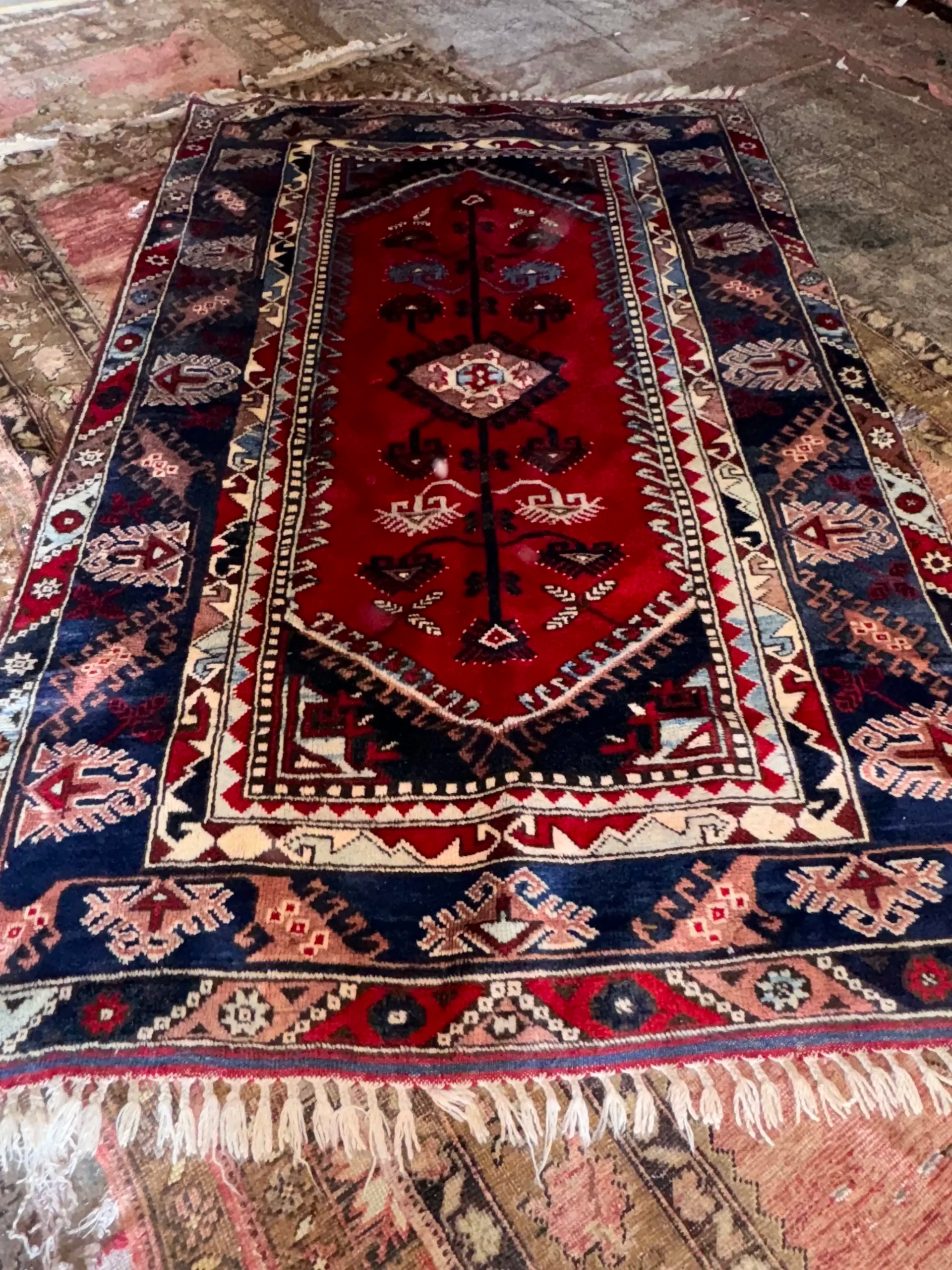 Vintage Handwoven Unique Timeless Turkish Rug Kilim - Image 2