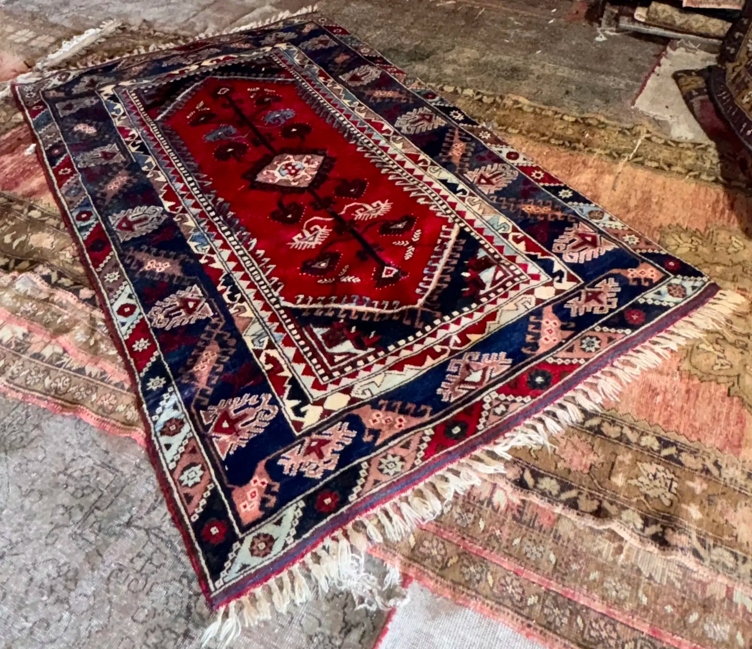 Vintage Handwoven Unique Timeless Turkish Rug Kilim - Image 5
