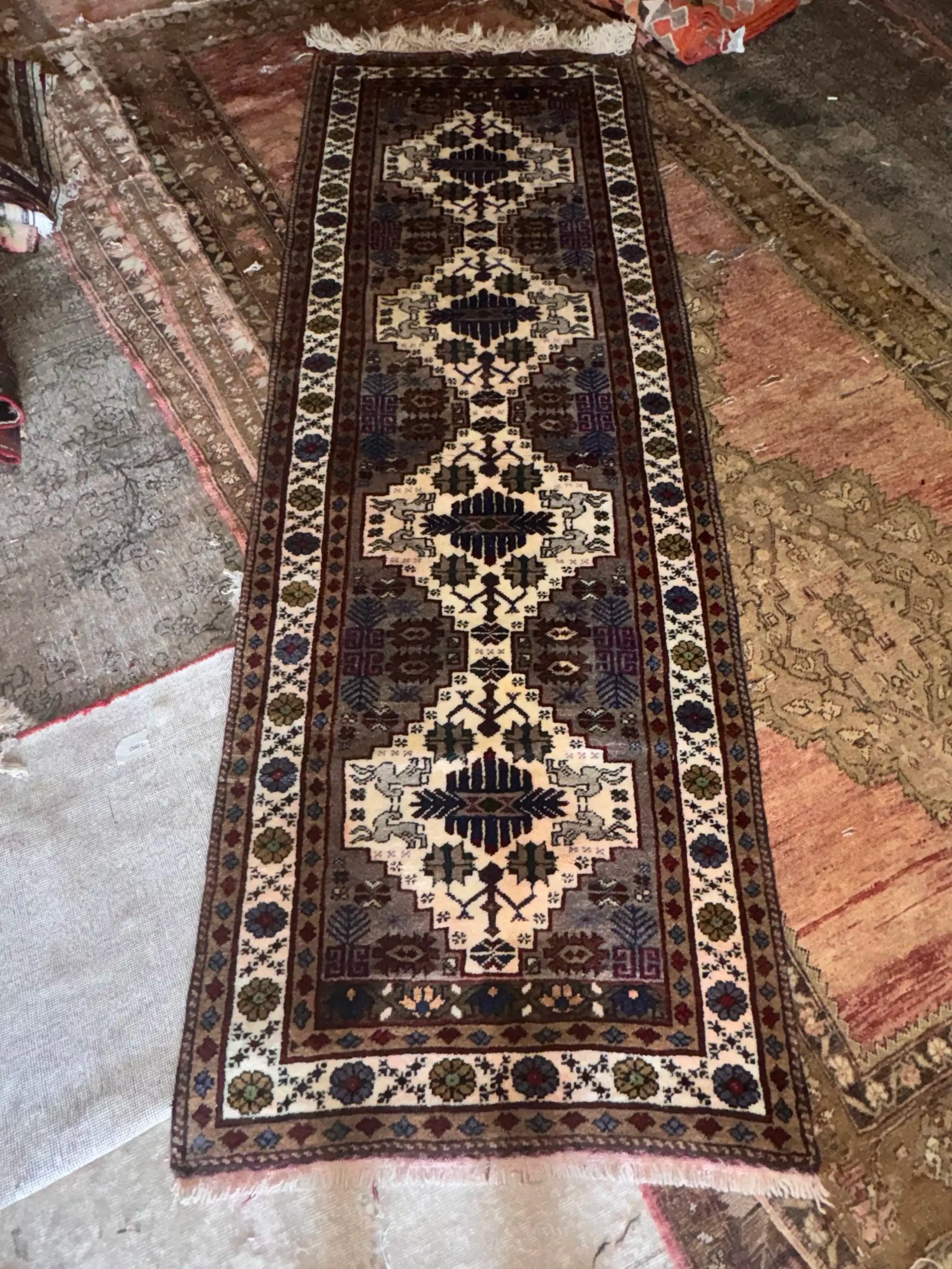 Vintage Handwoven Unique Timeless Turkish Rug Kilim