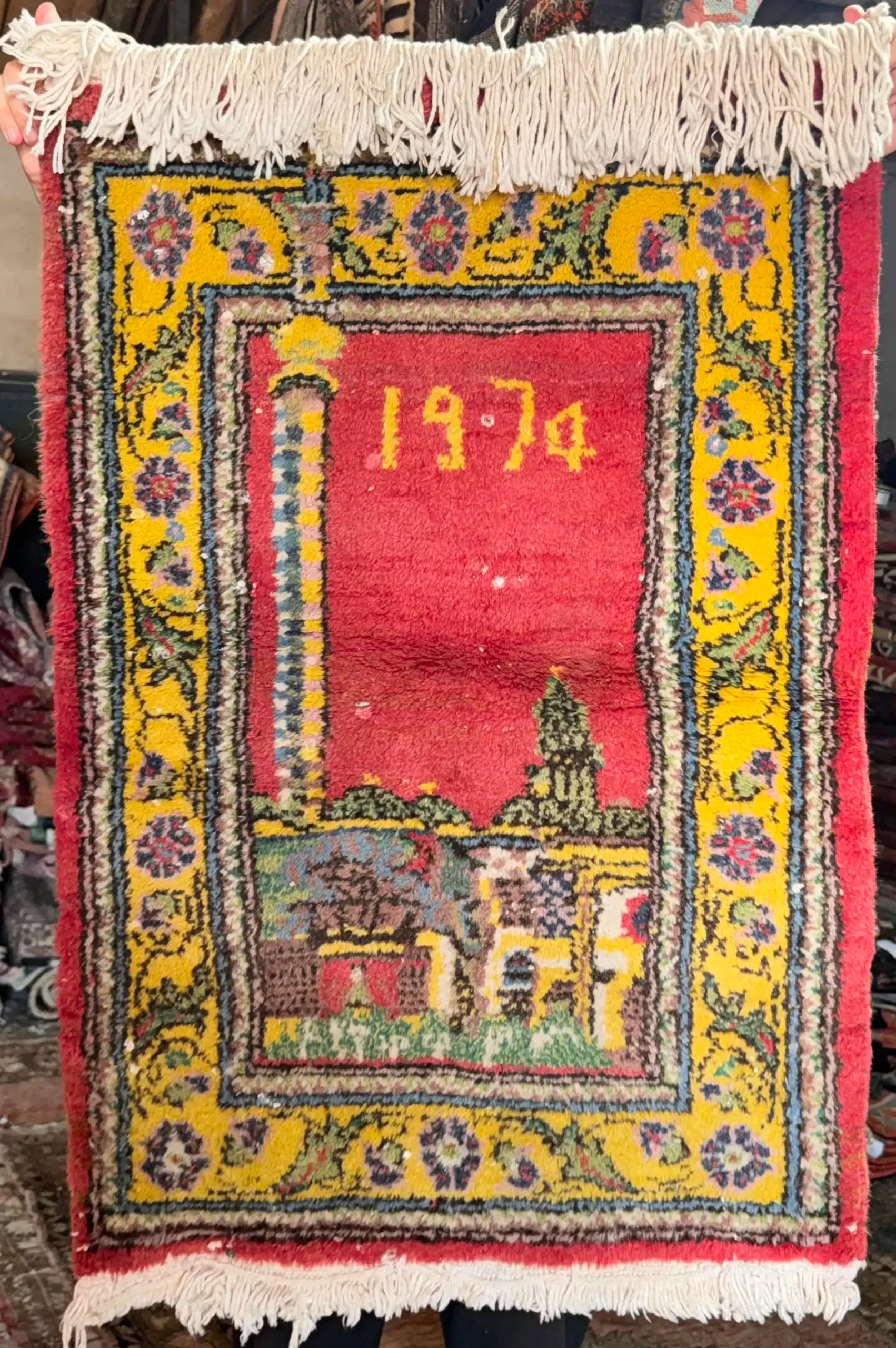 Vintage Handwoven Unique Timeless Turkish Rug Kilim