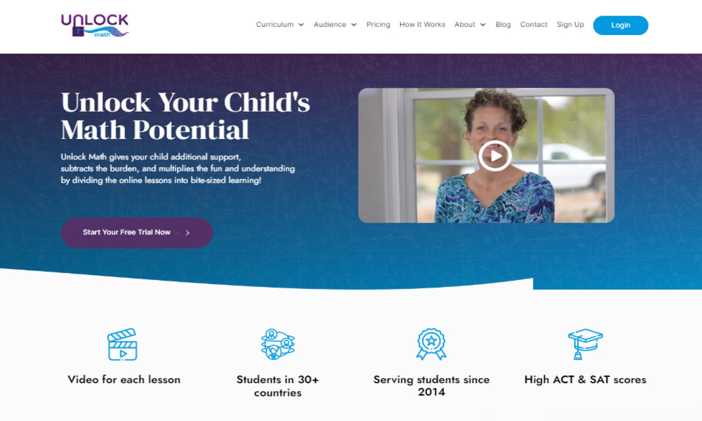 Unlock math review: interactive platform for math mastery