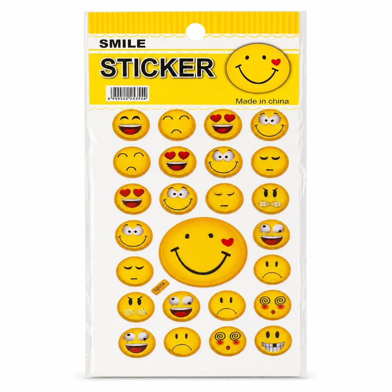 Happy Smile Emoji Sticker Sheet