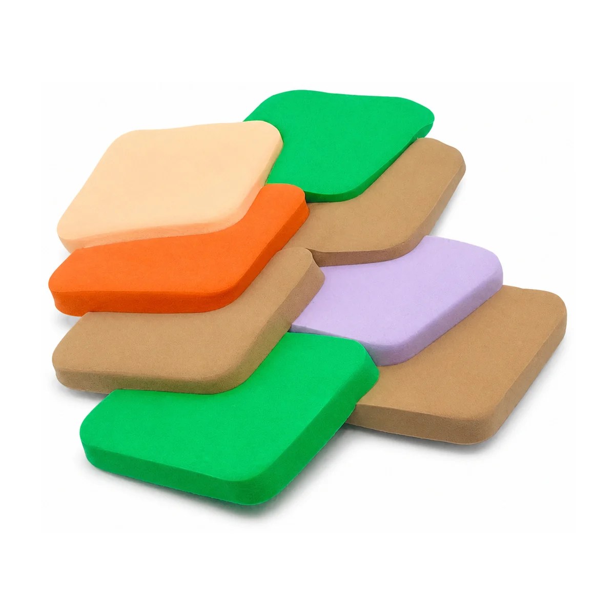 Colorful Makeup Sponge Set