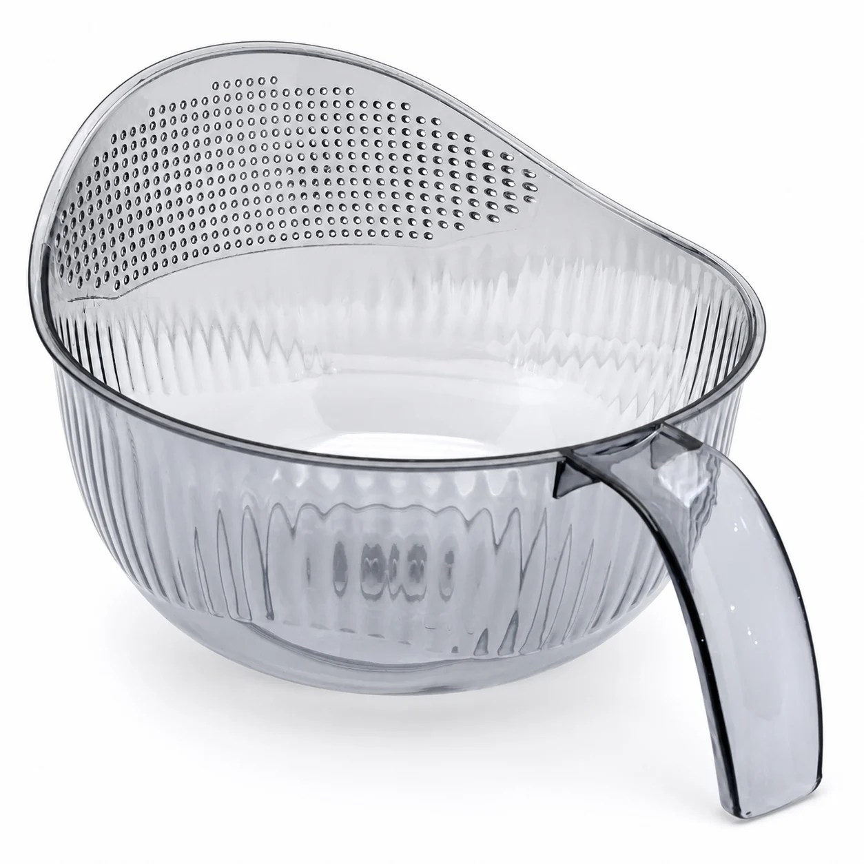 Grey Heart Handle Strainer Bowl