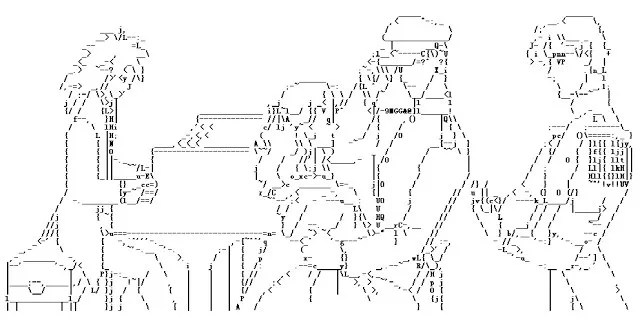 Asiáticos e suas ASCII arts - Artes em texto Asiáticos e suas ASCII arts - Artes em texto