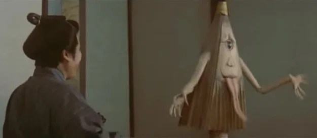 Meet the Karakasa-Obake Scene from the movie Yôkai hyaku monogatari 1968