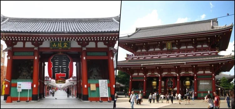 O templo de Senso-ji em Asakusa Tokyo