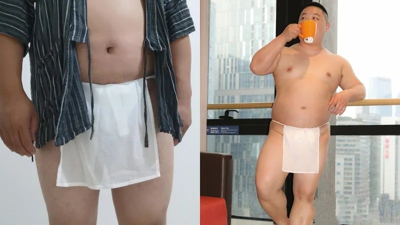 Fundoshi – Japoneses usando Tanga na rua